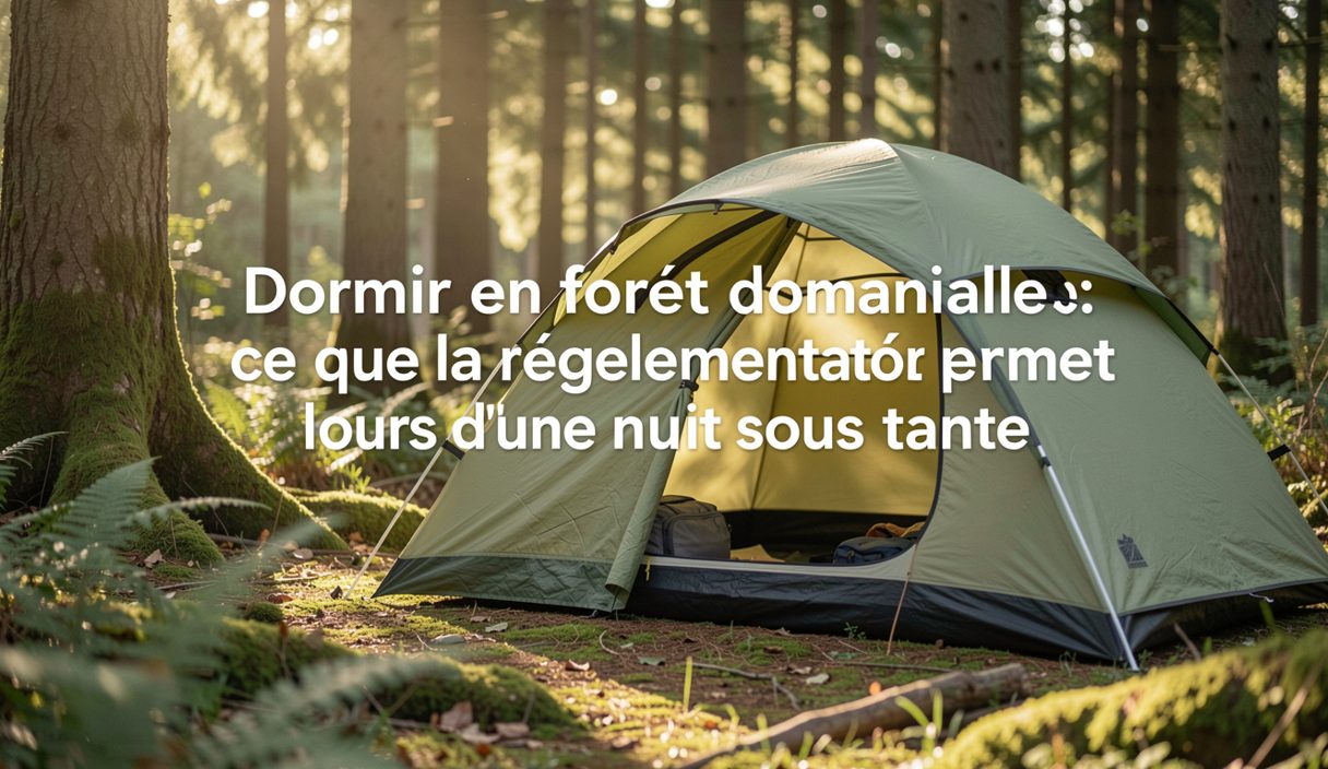 Sous-bois de chênes dans la brume du matin