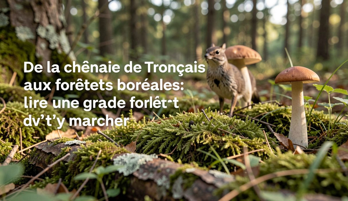 Futaie de chênes réguliers en lumière rase